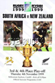 New Zealand v South Africa 1999 rugby  Programmes